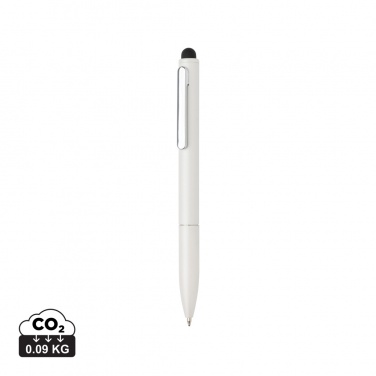 Logo trade advertising product photo of: Kymi RCS certified recycled aluminium pen with stylus