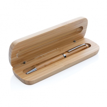 Logotrade promotional giveaway image of: Bamboo pen in box