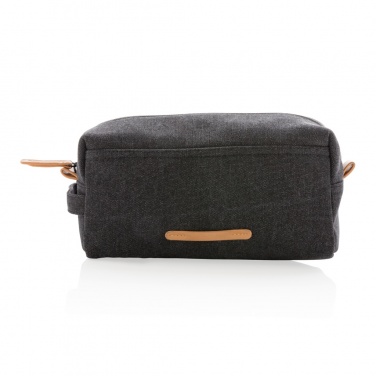 Logotrade promotional giveaway picture of: Canvas toiletry bag PVC free