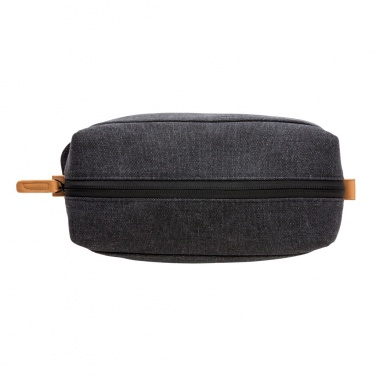 Logo trade promotional merchandise picture of: Canvas toiletry bag PVC free