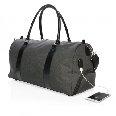 Logotrade advertising products photo of: Weekend bag with USB A output