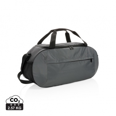 Logo trade promotional gift photo of: Impact AWARE™ RPET modern sports duffel