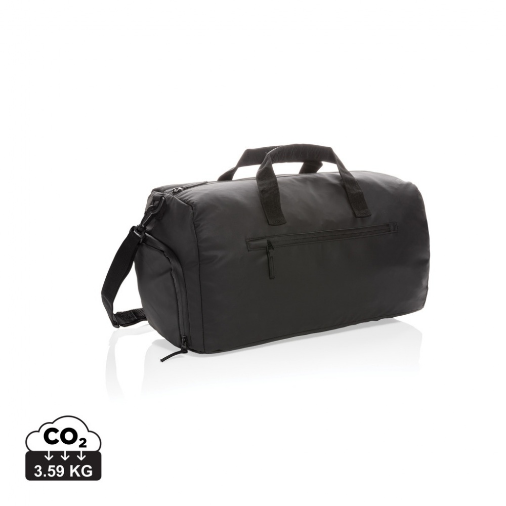 Logo trade advertising products image of: Fashion black weekend bag PVC free
