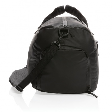 Logo trade promotional gifts image of: Fashion black weekend bag PVC free