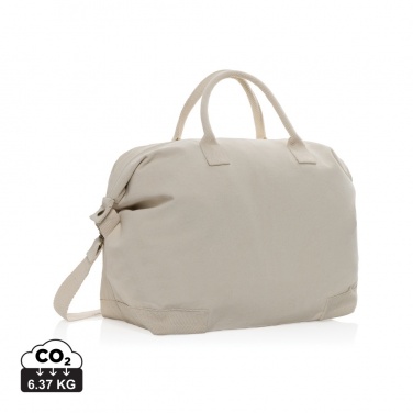 Logotrade corporate gifts photo of: Kezar AWARE™ 500 gsm recycled canvas deluxe weekend bag