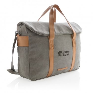 Logo trade promotional products picture of: Canvas laptop bag PVC free