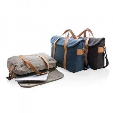 Logotrade promotional gift image of: Canvas laptop bag PVC free
