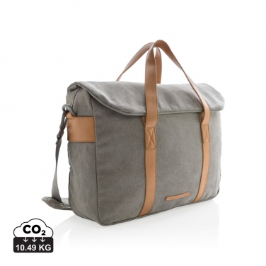 Logotrade promotional product picture of: Canvas laptop bag PVC free