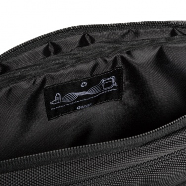 Logo trade promotional gift photo of: Swiss Peak RPET Voyager RFID 15.6" laptop bag