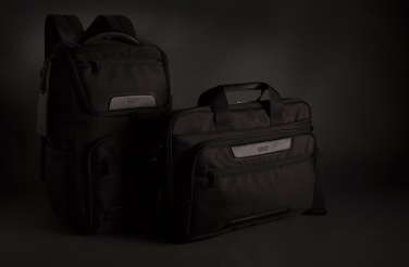 Logo trade promotional products image of: Swiss Peak RPET Voyager RFID 15.6" laptop bag