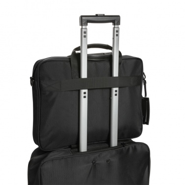 Logo trade advertising products image of: Swiss Peak AWARE™ RPET Voyager 15.6" laptop bag