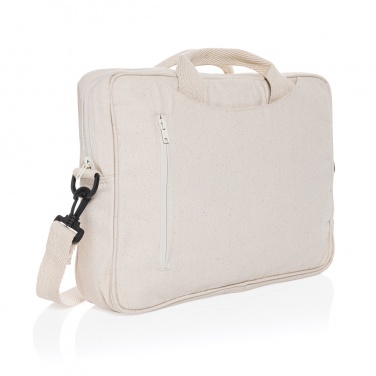 Logotrade promotional giveaway image of: Laluka AWARE™ recycled cotton 15.4 inch laptop bag