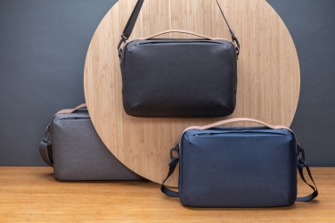 Logo trade business gifts image of: Impact AWARE™ 300D two tone deluxe 15.6" laptop bag