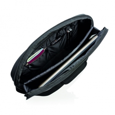 Logotrade promotional merchandise picture of: Madrid RFID USB 15.6" laptop bag PVC free