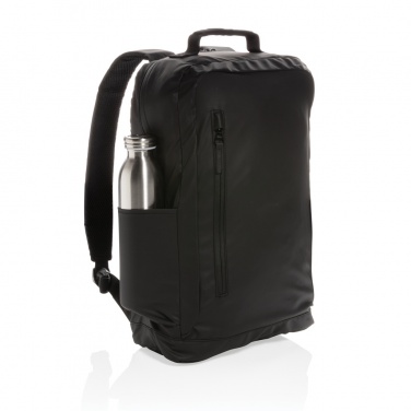 Logo trade business gifts image of: Fashion black 15.6" laptop backpack PVC free