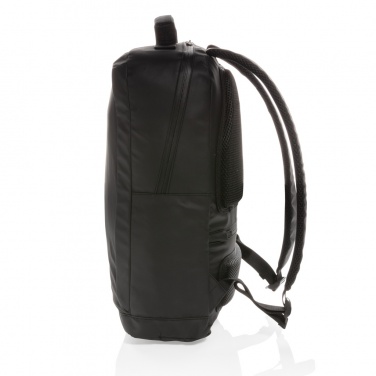 Logotrade promotional item image of: Fashion black 15.6" laptop backpack PVC free