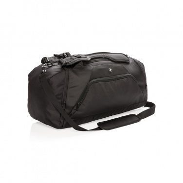 Logo trade promotional merchandise photo of: Swiss Peak RFID sports duffel & backpack