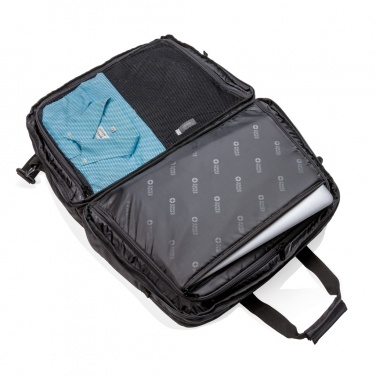 Logo trade promotional merchandise image of: Swiss Peak RFID duffle with suitcase opening