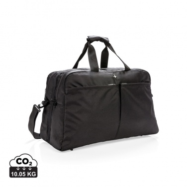 Logo trade promotional giveaways image of: Swiss Peak RFID duffle with suitcase opening