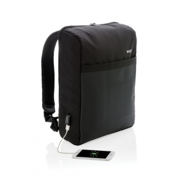 Logotrade corporate gift image of: Swiss Peak 15" anti-theft RFID & USB backpack PVC free