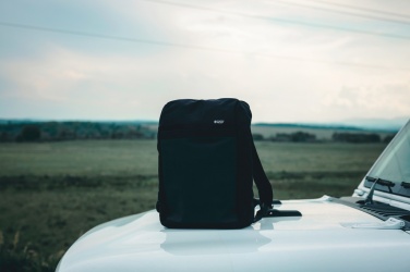 Logo trade promotional giveaway photo of: Swiss Peak 15" anti-theft RFID & USB backpack PVC free