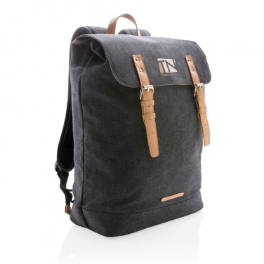 Logotrade promotional giveaway picture of: Canvas laptop backpack PVC free