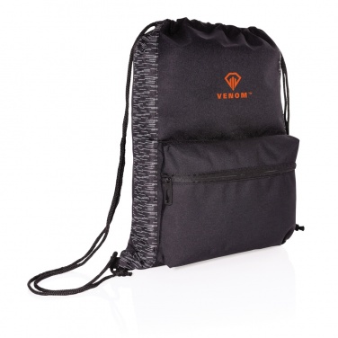Logotrade promotional items photo of: AWARE™ RPET Reflective drawstring backpack