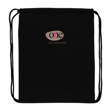 Logotrade promotional merchandise photo of: Impact AWARE™ recycled cotton drawstring backpack 145g