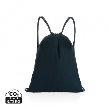 Logo trade corporate gifts picture of: Impact AWARE™ recycled cotton drawstring backpack 145g