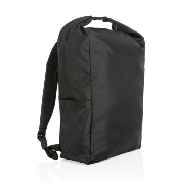 Logo trade promotional giveaways picture of: Impact AWARE™ RPET lightweight rolltop backpack