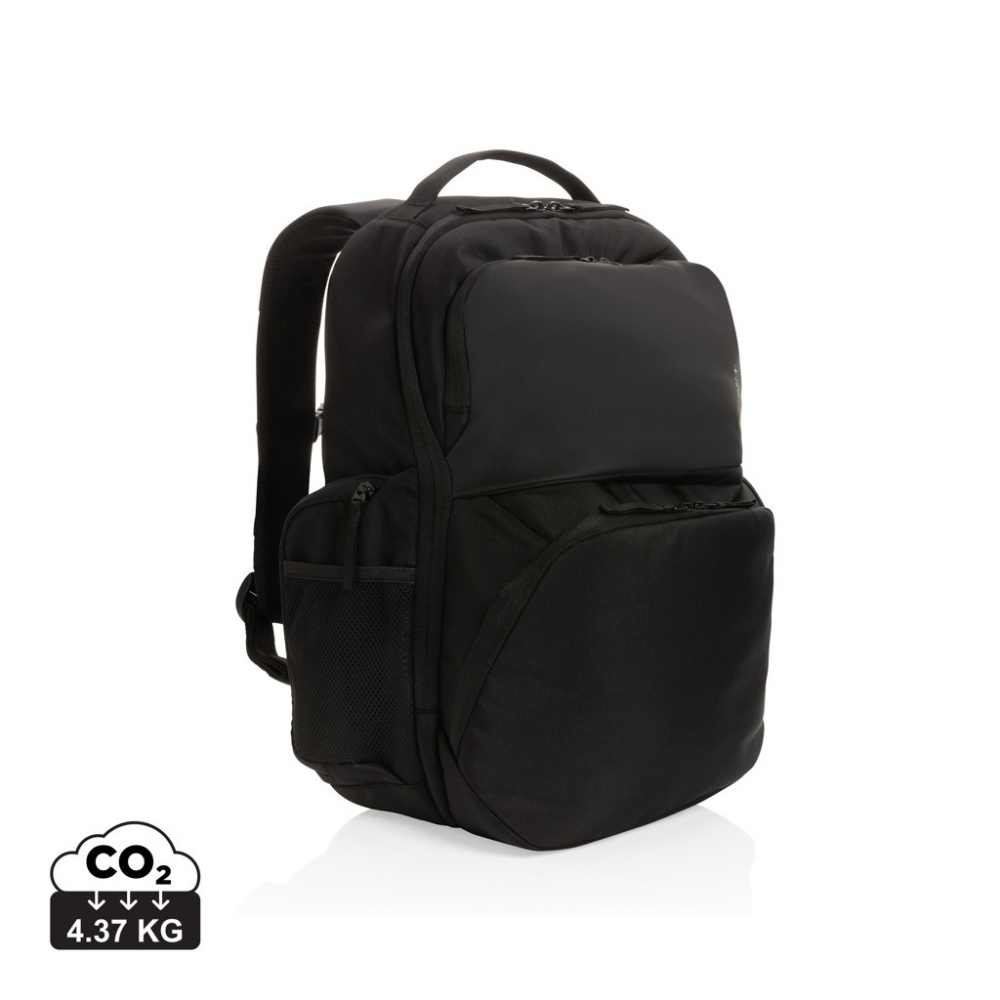 Logotrade promotional products photo of: Swiss Peak AWARE™ RPET 15.6 inch commuter backpack