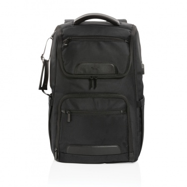 Logo trade promotional giveaways picture of: Swiss Peak AWARE™ RPET Voyager 15.6" laptop backpack
