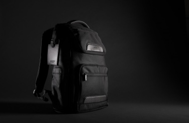 Logo trade promotional gifts picture of: Swiss Peak AWARE™ RPET Voyager 15.6" laptop backpack