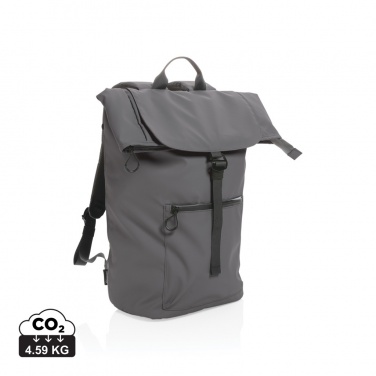 Logo trade business gifts image of: Impact AWARE™ RPET water resistant 15.6" laptop backpack