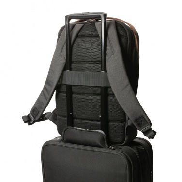 Logo trade business gifts image of: Impact AWARE™ 300D two tone deluxe 15.6" laptop backpack