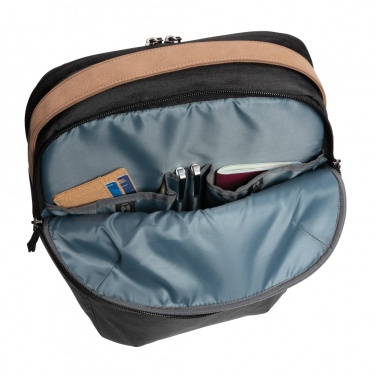 Logotrade promotional gift image of: Impact AWARE™ 300D two tone deluxe 15.6" laptop backpack