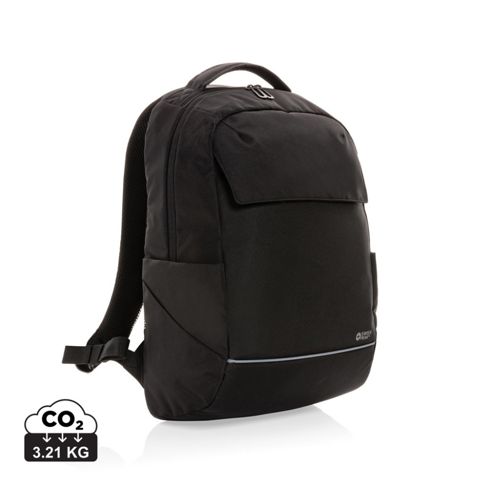 Logotrade promotional merchandise photo of: Swiss Peak Brooke AWARE™ RPET daily 15.6" laptop backpack