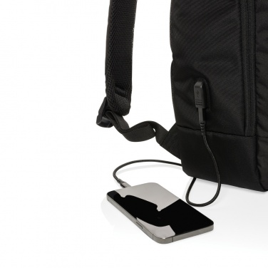 Logo trade advertising product photo of: Swiss Peak AWARE™ modern 15.6" laptop backpack