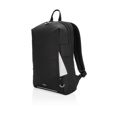 Logotrade promotional merchandise picture of: Swiss Peak AWARE™ RFID and USB A laptop backpack
