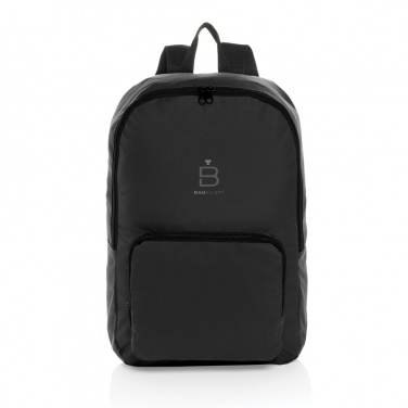 Logo trade corporate gifts picture of: Dillon AWARE™ RPET foldable classic backpack