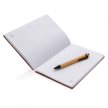 Logotrade promotional items photo of: A5 Bamboo notebook & pen set