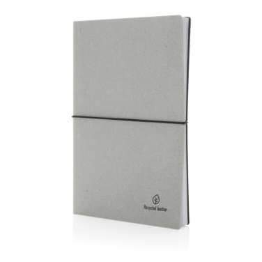 Logotrade promotional giveaway image of: A5 recycled leather notebook