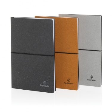 Logotrade business gift image of: A5 recycled leather notebook
