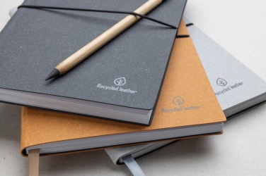 Logotrade corporate gift picture of: A5 recycled leather notebook