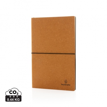 Logotrade promotional merchandise photo of: A5 recycled leather notebook