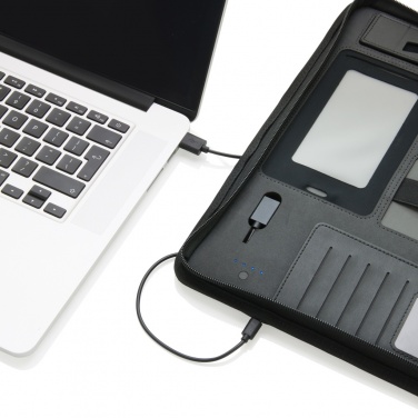 Logo trade corporate gifts image of: Tech portfolio with powerbank
