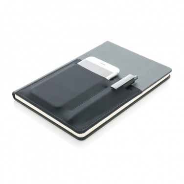 Logo trade corporate gifts image of: A5 Deluxe notebook with smart pockets