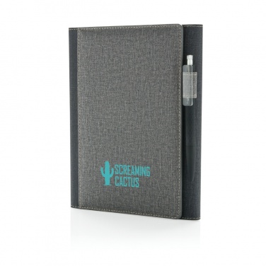 Logo trade promotional giveaways image of: A5 Deluxe design notebook cover