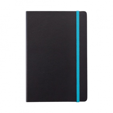 Logotrade promotional merchandise image of: Deluxe hardcover A5 notebook with coloured side