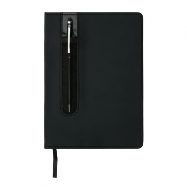 Logo trade promotional merchandise picture of: Standard hardcover PU A5 notebook with stylus pen